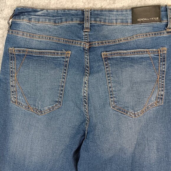 Kendall + Kylie The Ultra Babe Skinny 11/30 Midrise Distressed Denim Slim Fit​​ - Picture 11 of 16